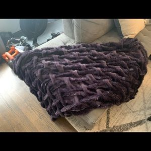 ZGallerie plush throw blanket. Oslo throw